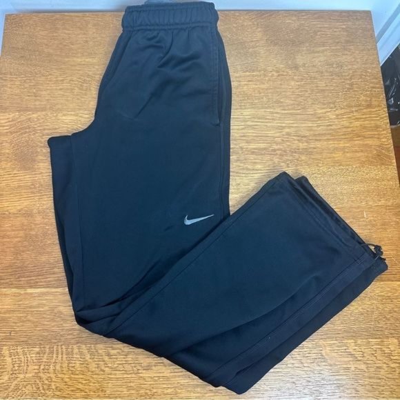 Therma Fit Sweatpants Fleece Lined Mens Sz S Black Athletic Training Pants - Picture 2 of 10